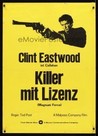 3j345 MAGNUM FORCE Dutch '73 Clint Eastwood is Dirty Harry pointing his huge gun!