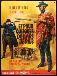 3j228 FOR A FEW DOLLARS MORE French 1p R70s Sergio Leone, art of Clint Eastwood by Jean Mascii!