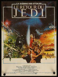 3j146 RETURN OF THE JEDI REPRODUCTION French 15x21 '83 different Jouin sci-fi artwork!
