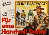 3j193 FISTFUL OF DOLLARS German 33x47 R78 Sergio Leone, Renato Casaro art of Clint Eastwood!