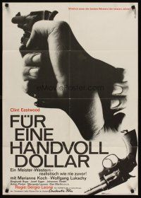 3j195 FISTFUL OF DOLLARS German R71 Sergio Leone, Clint Eastwood, different Hillmann art!