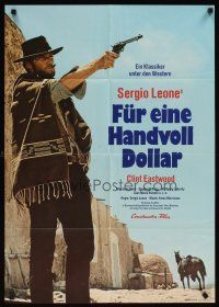 3j196 FISTFUL OF DOLLARS German R73 Sergio Leone, different image of Clint Eastwood!