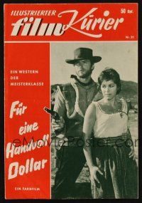 3j182 FISTFUL OF DOLLARS German program '65 Sergio Leone, Clint Eastwood, Marianne Koch!