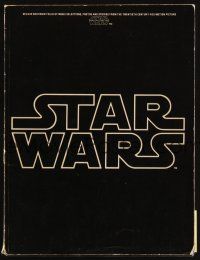 3j034 STAR WARS softcover movie soundtrack song book '77 George Lucas classic sci-fi epic!