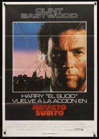 3j391 SUDDEN IMPACT Spanish '83 Clint Eastwood is at it again as Dirty Harry, great image!