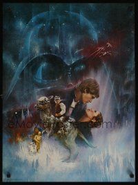 3j099 EMPIRE STRIKES BACK special 20x27 '80 George Lucas sci-fi classic, cool GWTW art by Kastel!