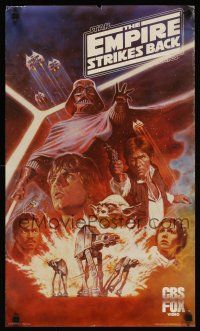3j118 EMPIRE STRIKES BACK video special 15x25 R84 George Lucas sci-fi classic, art by Tom Jung!