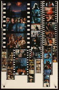 3j139 RETURN OF THE JEDI 2-sided fan club special 22x34 '83 Lucas classic, cool filmstrip design!