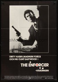 3j377 ENFORCER Swedish '76 photo of Clint Eastwood as Dirty Harry by Bill Gold!