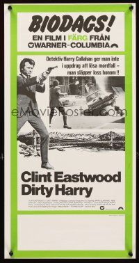 3j313 DIRTY HARRY Swedish stolpe R70s Clint Eastwood pointing gun, Don Siegel crime classic!