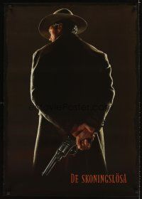3j434 UNFORGIVEN teaser Swedish '92 classic gunslinger Clint Eastwood with his back turned!