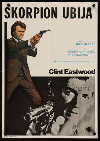 3j308 DIRTY HARRY horizontal Yugoslavian '71 Clint Eastwood pointing magnum, Don Siegel classic!