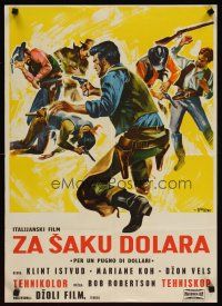 3j201 FISTFUL OF DOLLARS Yugoslavian '65 Sergio Leone's Per un Pugno di Dollari, Clint Eastwood!