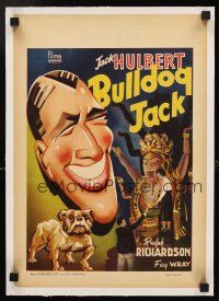 3k008 BULLDOG JACK linen Belgian '40s Jack Hulbert helps Fay Wray find her kidnapped grandfather!