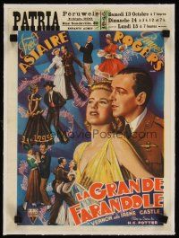 3k005 STORY OF VERNON & IRENE CASTLE linen Belgian '39 many art images of Astaire & Ginger Rogers