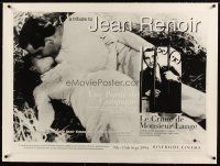 3k052 TRIBUTE TO JEAN RENOIR linen British quad '94 c/u of stars kissing from A Day in the Country!
