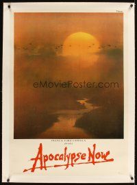 3k024 APOCALYPSE NOW linen teaser Italian 1sh '79 Francis Ford Coppola, classic Bob Peak art!