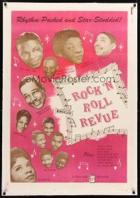 3k468 ROCK 'N' ROLL REVUE linen 1sh '55 Duke Ellington, Nat King Cole, Dinah Washington & more!