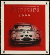 3k221 FERRARI 1999 linen 18x20 special poster '99 cool close up of their race car on the track!