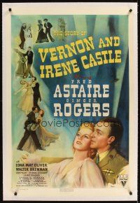 3k496 STORY OF VERNON & IRENE CASTLE linen 1sh '39 many art images of Fred Astaire & Ginger Rogers