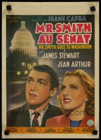 3m323 MR. SMITH GOES TO WASHINGTON Belgian '40s Capra, art of James Stewart & Jean Arthur!