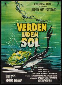 3m250 WORLD WITHOUT SUN Danish '64 Le Monde sans Soleil, adventures of Jacques-Yves Cousteau!