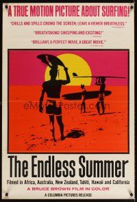 3m060 ENDLESS SUMMER int'l 1sh '67 Bruce Brown surfing sports classic, never before seen poster!