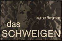 3m354 SILENCE German 33x47 '63 Ingmar Bergman's Tystnaden starring Ingrid Thulin!