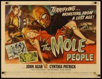 3m033 MOLE PEOPLE style B 1/2sh '56 great different artwork of monster holding sexy girl!