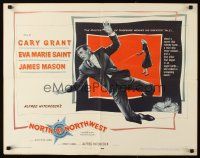 3m034 NORTH BY NORTHWEST 1/2sh '59 Cary Grant, Eva Marie Saint, Alfred Hitchcock classic!