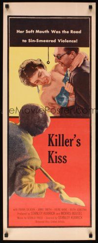 3m049 KILLER'S KISS insert '55 early Stanley Kubrick noir set in New York's Clip Joint Jungle!