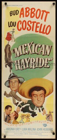 3m052 MEXICAN HAYRIDE insert '48 matador Bud Abbott & Lou Costello in Mexico, great art!