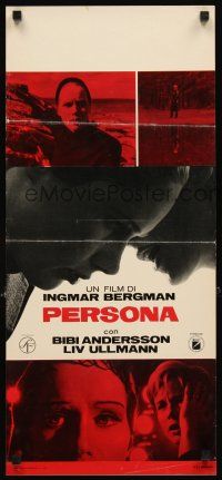3m187 PERSONA Italian locandina '66 different images of Ullmann & Bibi Andersson, Bergman classic!