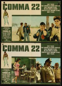 3m191 CATCH 22 set of 8 Italian photobustas '71 directed by Mike Nichols, novel by Joseph Heller!