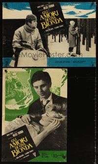 3m194 LOVES OF A BLONDE set of 6 Italian photobustas '66 Milos Forman's Lasky Jedne Plavovlasky!