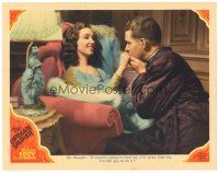 3m459 CHOCOLATE SOLDIER LC '41 close up of Nelson Eddy kissing beautiful wife Rise Stevens' hand!