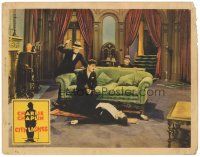 3m461 CITY LIGHTS LC '31 Charlie Chaplin on couch looking at man in floor is about to get whacked!