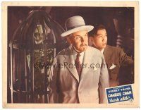 3m467 DARK ALIBI LC '46 Sidney Toler as Charlie Chan with Benson Fong by skeleton in cage!