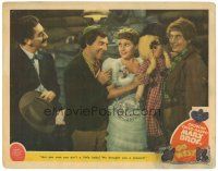 3m486 GO WEST LC '40 Groucho, Chico & Harpo Marx with pretty Diana Lewis holding doll!