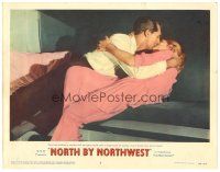 3m528 NORTH BY NORTHWEST LC #3 '59 Cary Grant & Eva Marie Saint kissing in train's upper berth!