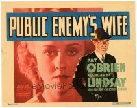 3m412 PUBLIC ENEMY'S WIFE TC '36 Pat O'Brien with smoking gun + super close up of Margaret Lindsay