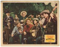 3m549 RAWHIDE LC '38 baseball legend Lou Gehrig as cowboy smiling at party with band playing music