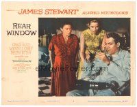 3m550 REAR WINDOW LC #7 '54 Hitchcock, Thelma Ritter & Grace Kelly look at excited James Stewart!