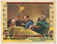 3m574 SON OF FRANKENSTEIN/BRIDE OF FRANKENSTEIN LC #5 '48 Rathbone, Lugosi, monster Karloff in lab