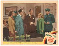 3m591 THIN MAN GOES HOME LC #7 '44 William Powell & Myrna Loy suspect Gloria DeHaven is guilty!