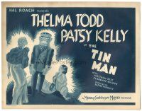 3m423 TIN MAN TC '35 wonderful artwork of Thelma Todd & Patsy Kelly with really wacky robot!