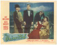 3m603 UNINVITED LC #7 '44 Ray Milland, Ruth Hussey, Donald Crisp & Gail Russell outdoors!