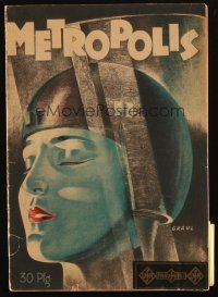 3m365 METROPOLIS German program book '28 Fritz Lang, lots of cool images & text about the movie!