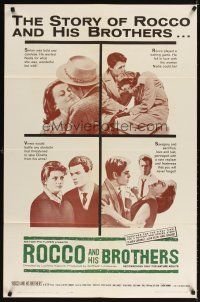 3m101 ROCCO & HIS BROTHERS 1sh '61 Luchino Visconti's Rocco e I Suoi Fratelli!