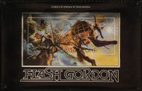 3m017 FLASH GORDON horizontal foil special 25x38 '80 Sam Jones, Philip Castle sci-fi art!